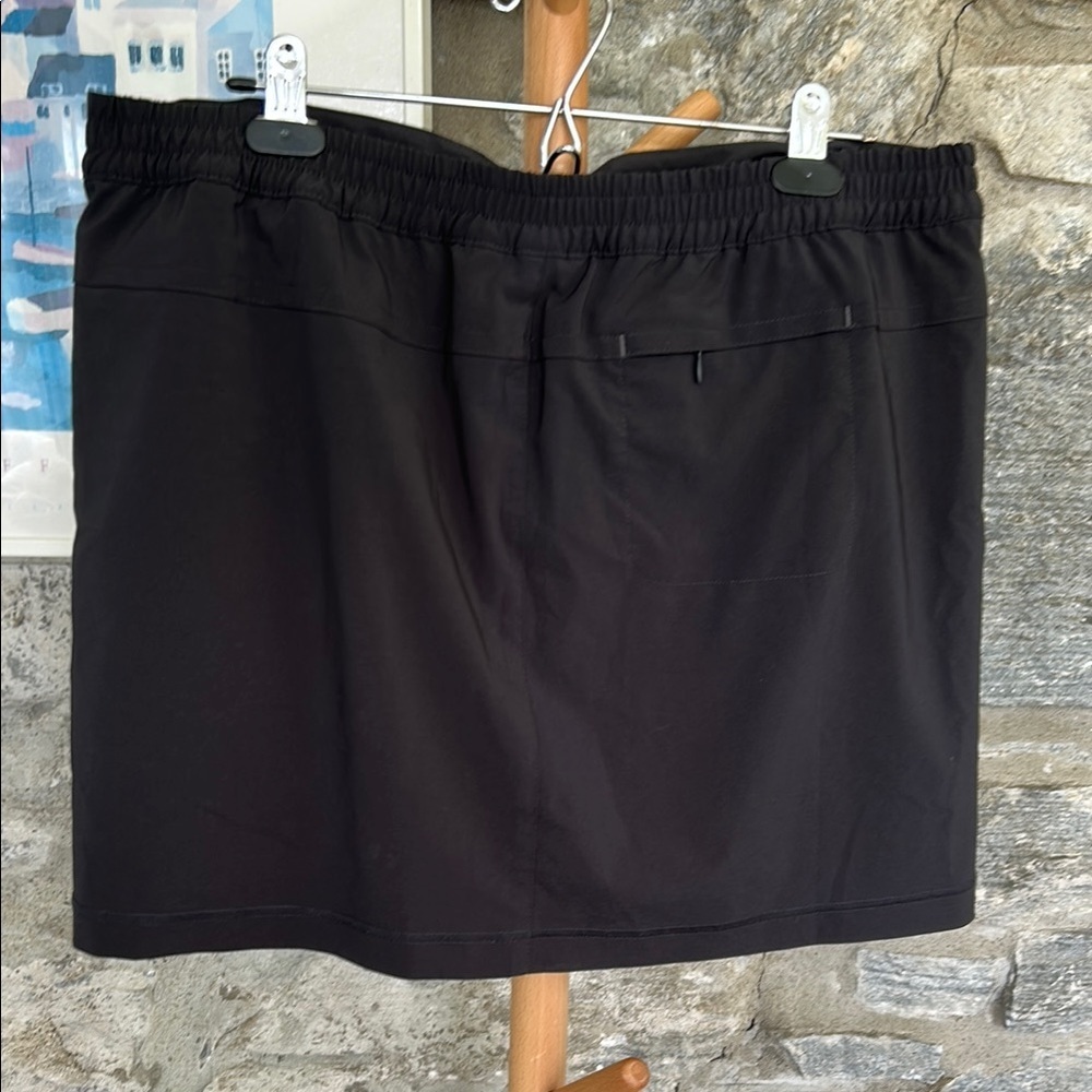 Black Drawstring Skort - Picture 3 of 9